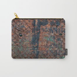 Abstract multicolor grunge background with abstract colored texture. Various color pattern elements. Old vintage scratches, stain, paint splats, brush strokes, dots, spots. Weathered wall background Carry-All Pouch