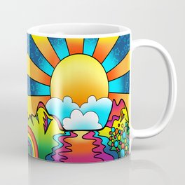 sunset - peter max inspired Coffee Mug