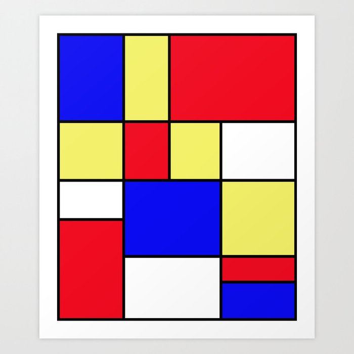Mondrian #412 Art Print