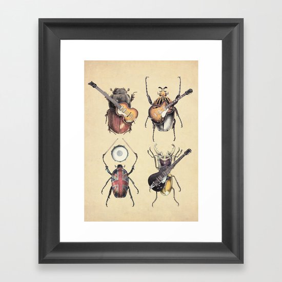 Meet the Beetles Framed Art Print