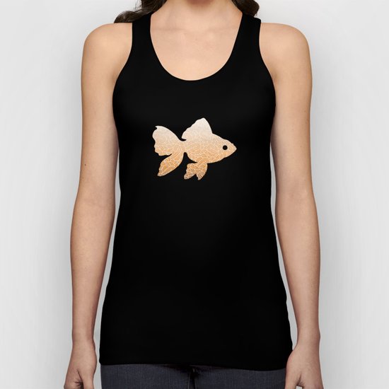 Ombre orange and white swirls doodles Unisex Tank Top