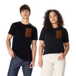 Brown fake leather texture photo T Shirt