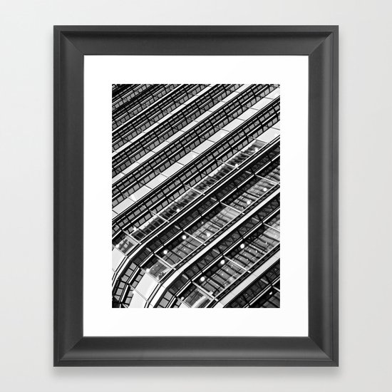 Canary Wharf Abstract Framed Art Print
