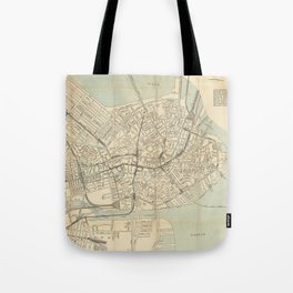 Vintage Downtown Boston Subway Map (1917) Tote Bag