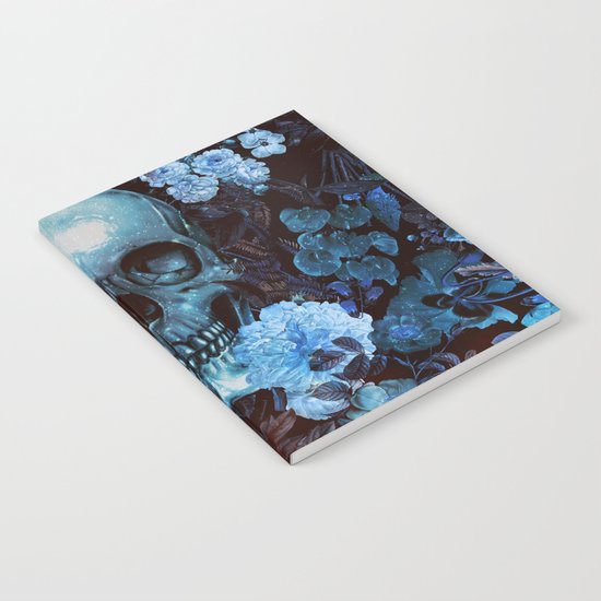 Skull and Flowers Notebook
