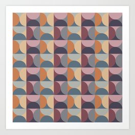 Colorful Geometric Pattern XLII Art Print