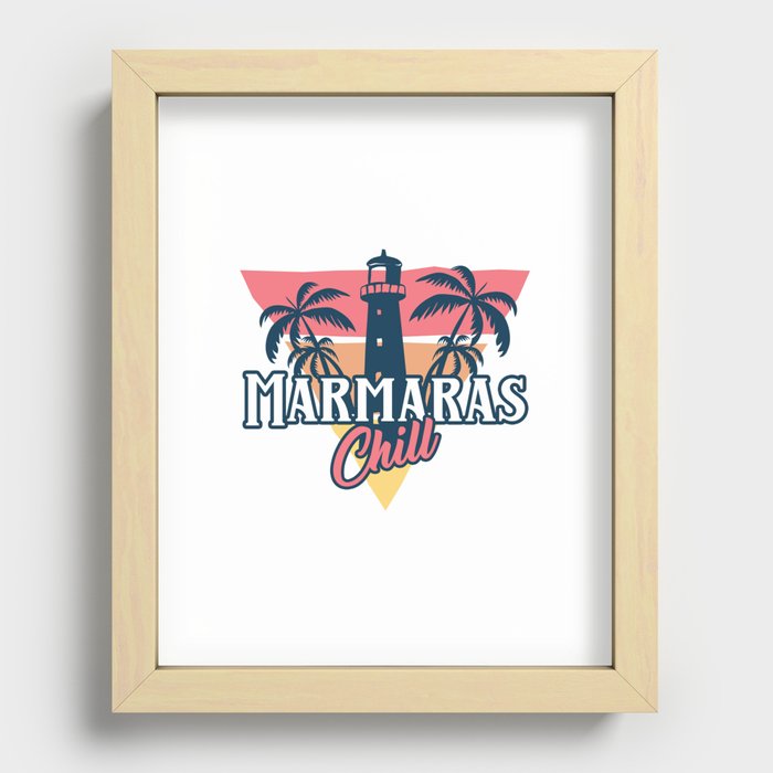 Marmaras chill Recessed Framed Print