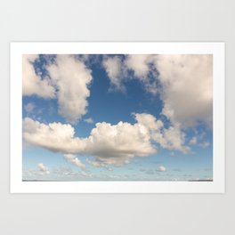 Dreamy Fluffy Clouds Art Print