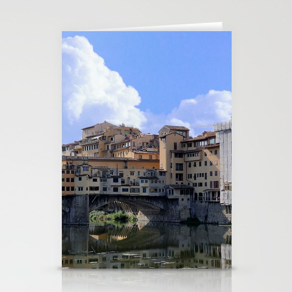 Tonight I watched the sun set at Ponte Vecchio Stationery Cards