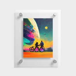 a bicycle in nowhere. Floating Acrylic Print