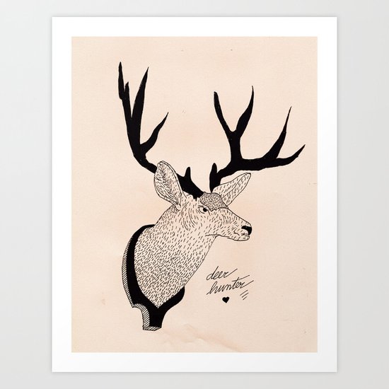 Deerhunter Art Print
