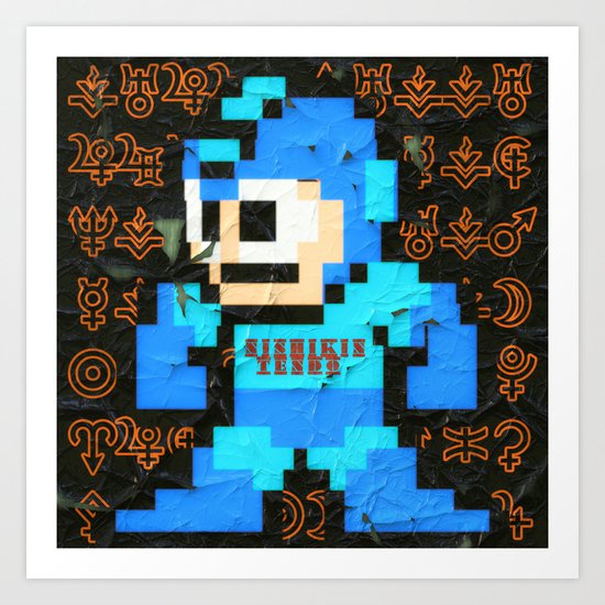 Megaman Art Print