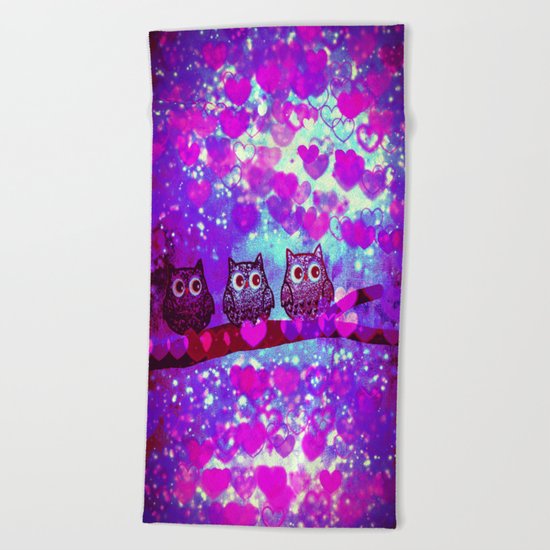 owl-272 Beach Towel