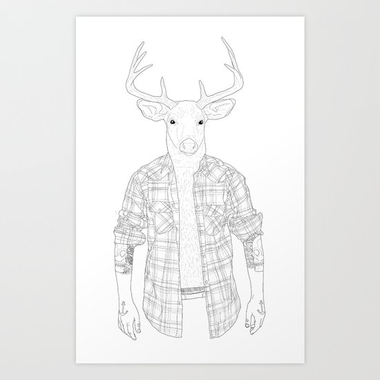 What the Deer ? Art Print