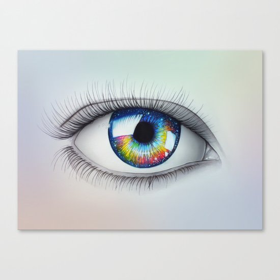 "Universe in your Eyes" Canvas Print