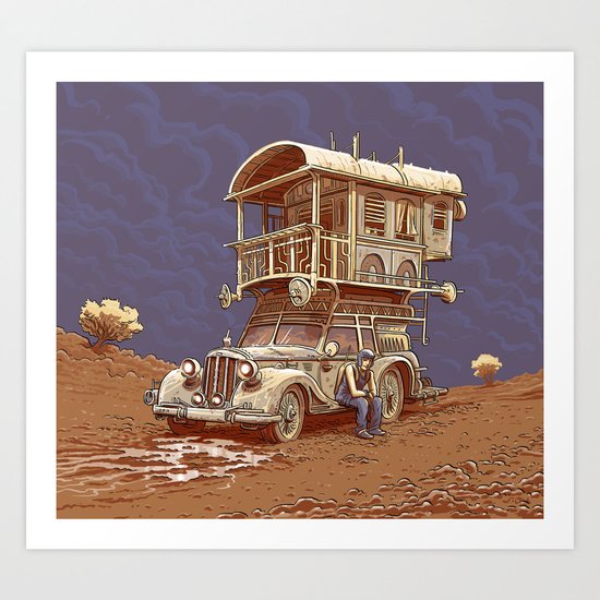Auto-Stop Art Print