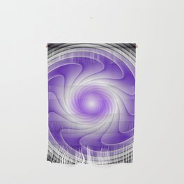 The Power Of Purple, Modern Fractal Art Graphic Wall Hanging