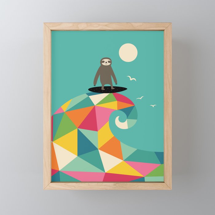Surfs Up Framed Mini Art Print