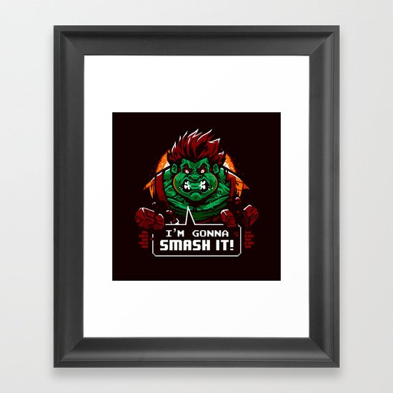 Gonna Smash It! Framed Art Print