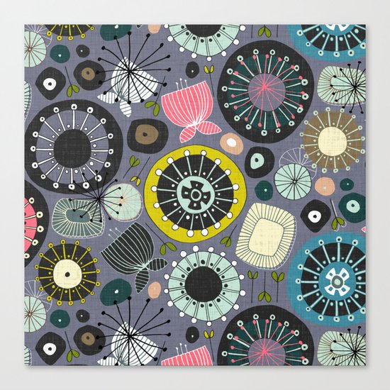 blooms amethyst Canvas Print