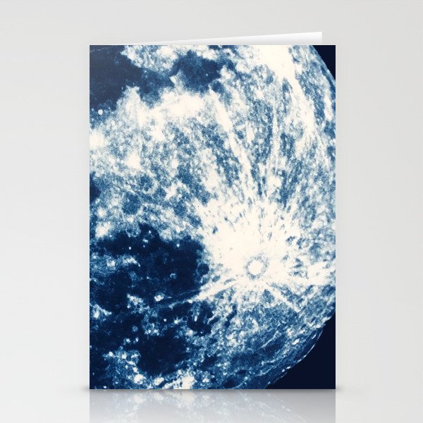 Lunar Cyanotype Stationery Cards