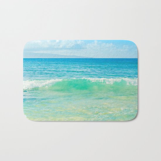 Ocean Blue Beach Dreams Bath Mat