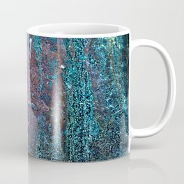 Abstract Cobalt Blue Rusty Metal Weathered Texture Mug