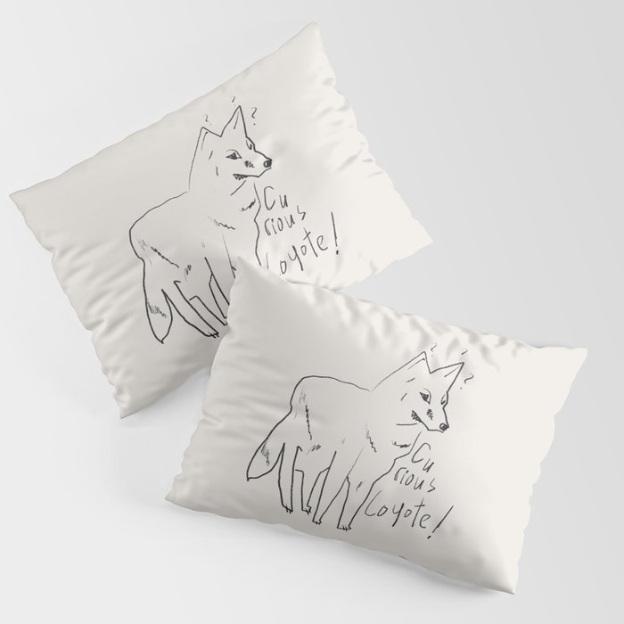 Curious coyote Pillow Sham