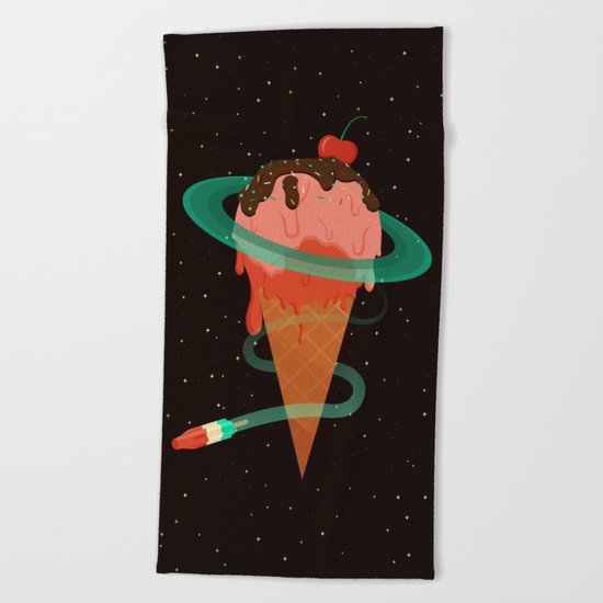 Ice Cream Planet Beach Towel