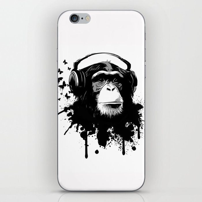 Monkey Business - White iPhone Skin
