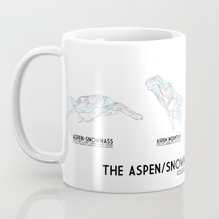 Aspen Collection Minimalist  Trail  Art Coffee Mug by 