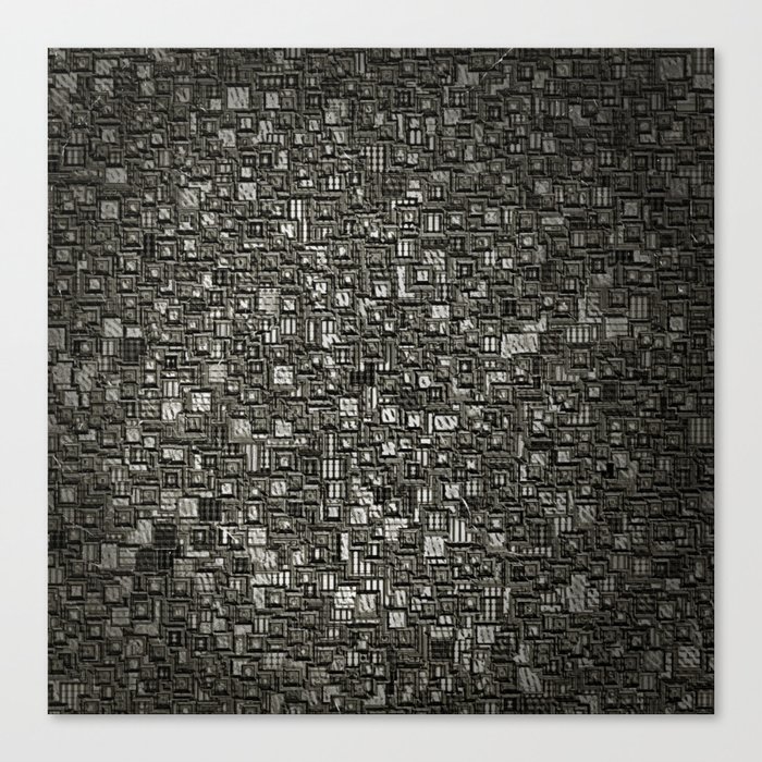 Monochrome mosaic Canvas Print