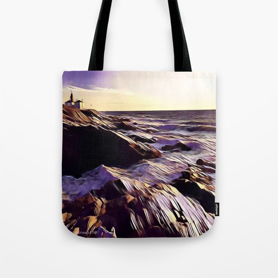 Beavetail Lighthouse, Jamestown RI Tote Bag