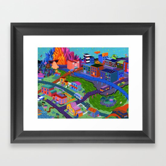 Local Flavor Framed Art Print