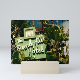 Classy Beverly Hills Hotel Mid Century Modern Neon Sign Mini Art Print