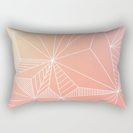 Paradise Geo Blush Rectangular Pillow