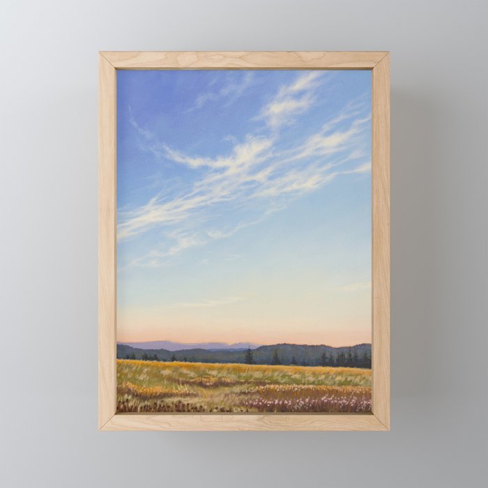 Peaceful Evening Sky Framed Mini Art Print