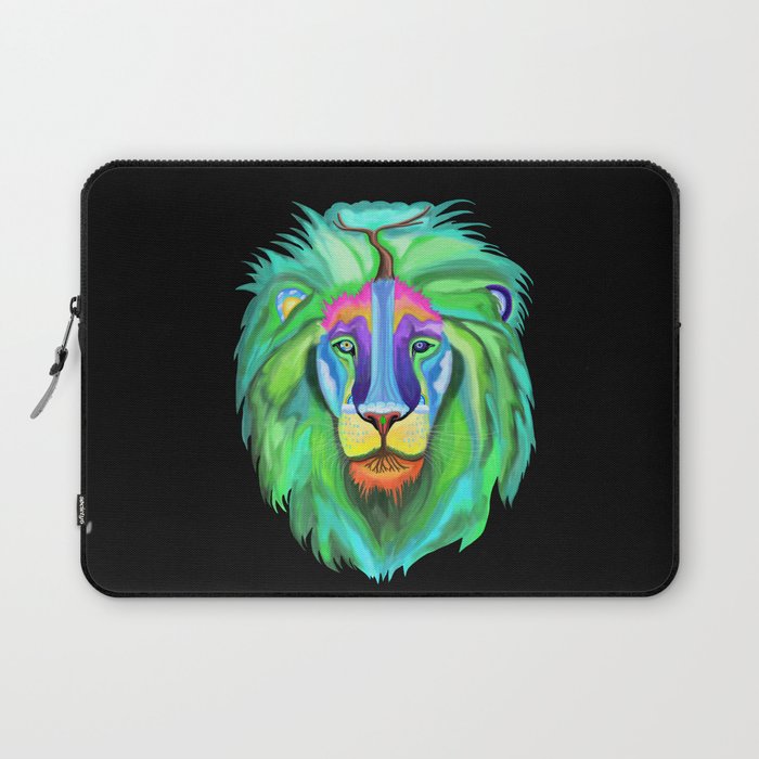 Psychedelic Nature of the Lion  Laptop Sleeve