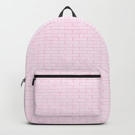 Stay Home / Pastel Pink Bricks Backpack
