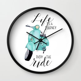 Enjoy the Ride - Vespa Wall Clock