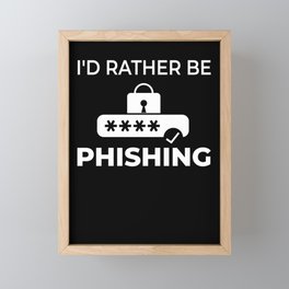 Password Hacker Phishing Computer Hacking Framed Mini Art Print