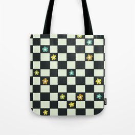 flower checkers Tote Bag