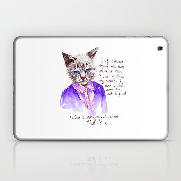 Fashion Mr. Cat Karl Lagerfeld and Chanel Laptop & iPad Skin
