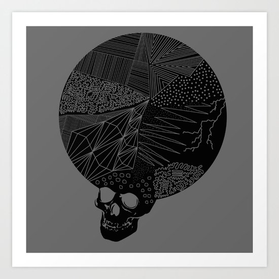BLK SKL Art Print