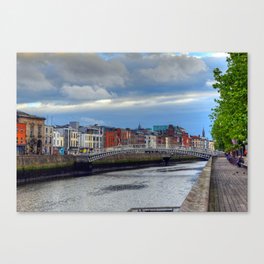 Ha'Penny Bridge over the River Liffey Canvas Print