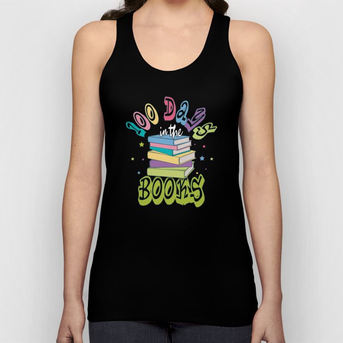 Days Of School 100th Day 100 Books Bookworm Tank Top