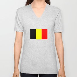 Drapeau Belgique V Neck T Shirt