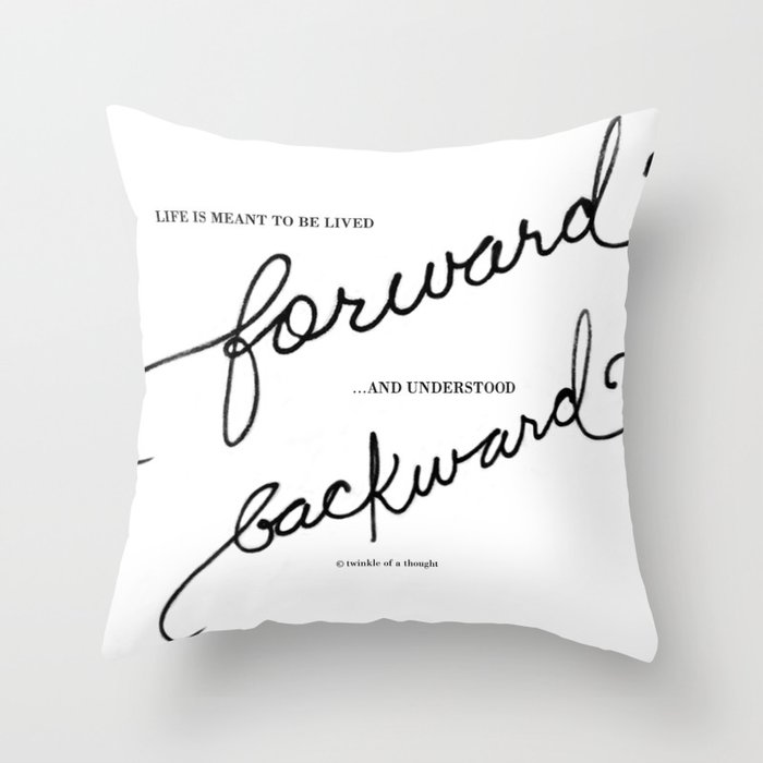 Backward & Forward  Throw Pillow