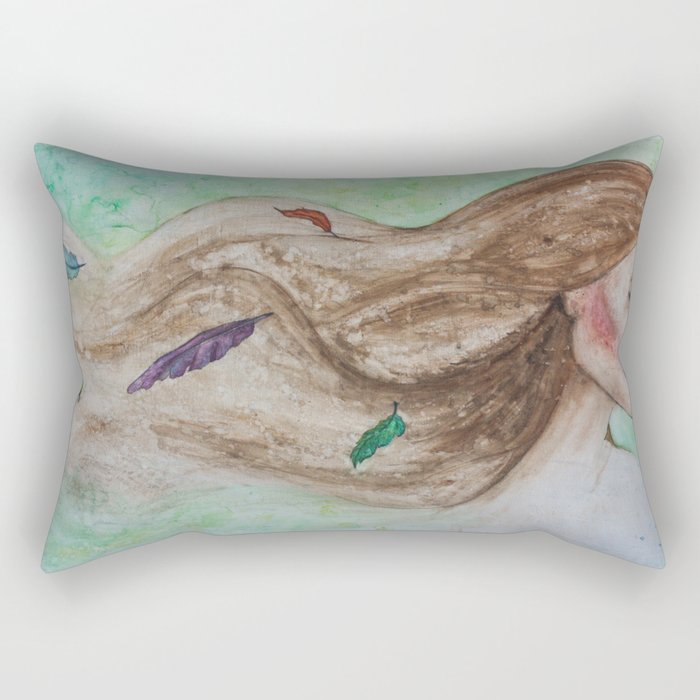 chasing after the wind Rectangular Pillow