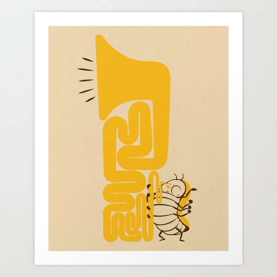 Tuba Bug Art Print
